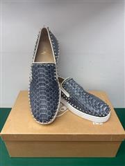 PIK BOAT FLAT PYTHON DENIM/GG BLUE/SILVER